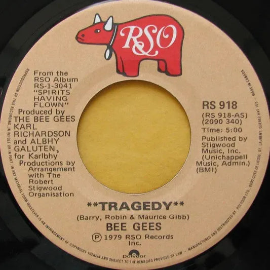 Bee Gees : Tragedy (7", Single)