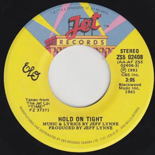 Electric Light Orchestra : Hold On Tight / When Time Stood Still (7")