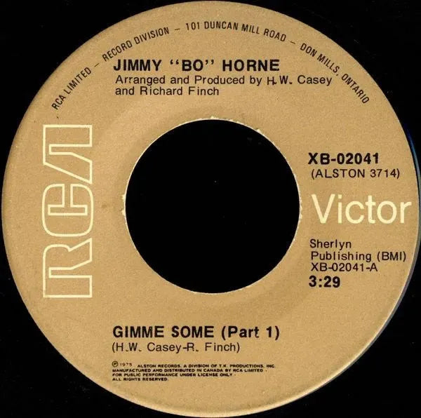 Jimmy "Bo" Horne : Gimme Some (7")