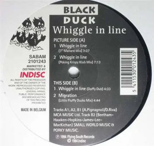 Black Duck : Whiggle In Line (12")