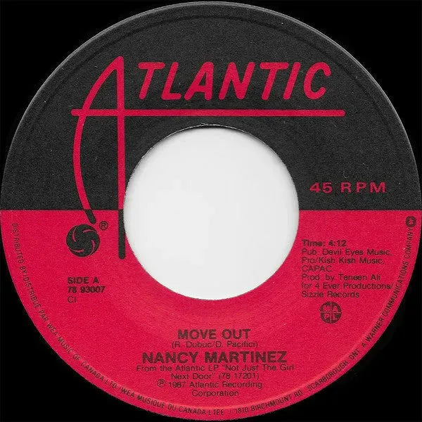 Nancy Martinez : Move Out (7", Single)