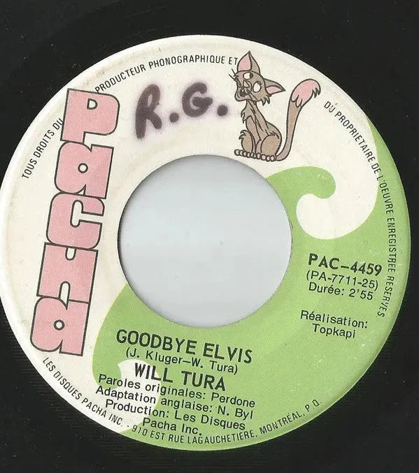 Will Tura : Goodbye Elvis (7", Single)