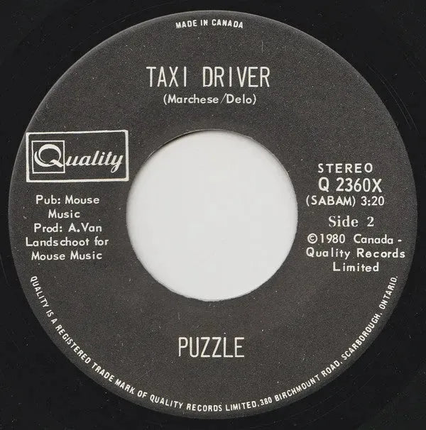 Puzzle (9) : Weekend Rock / Taxi Driver (7", Single)