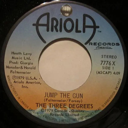 The Three Degrees : Jump The Gun (7", Single)