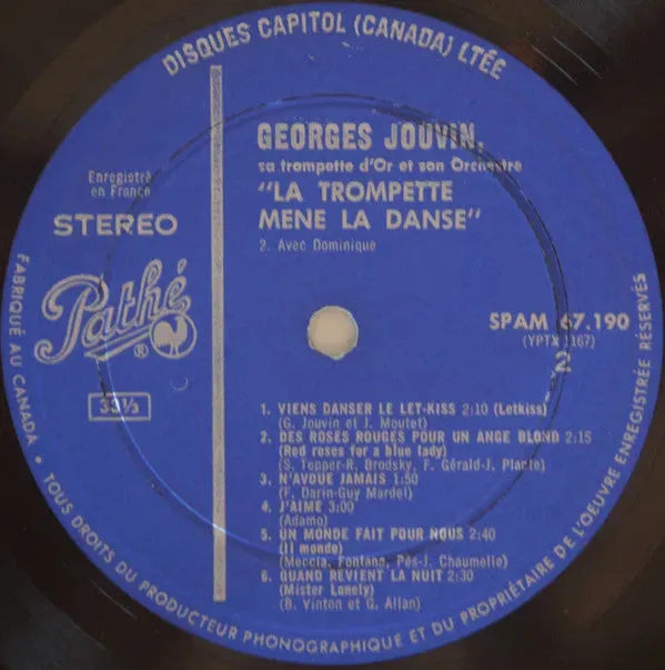 Georges Jouvin : La Trompette Mène La Danse (LP)