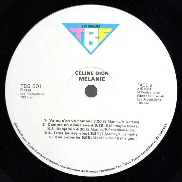 Céline Dion : Mélanie (LP, Album, Whi)