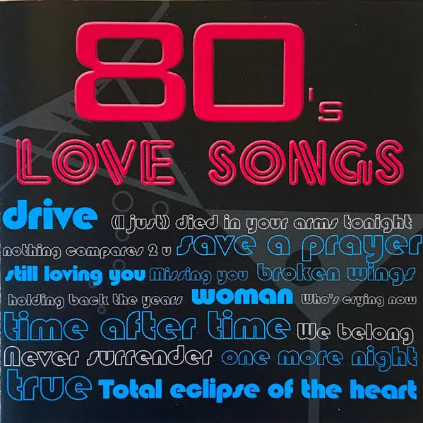 Various : 80's Love Songs (CD, Comp)