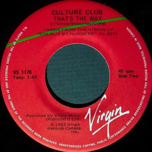 Culture Club : Karma Chameleon (7", Single)