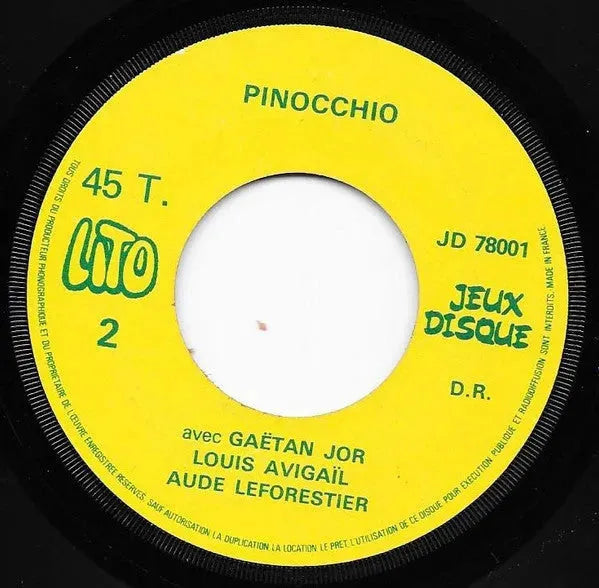 Various : Pinocchio (7")