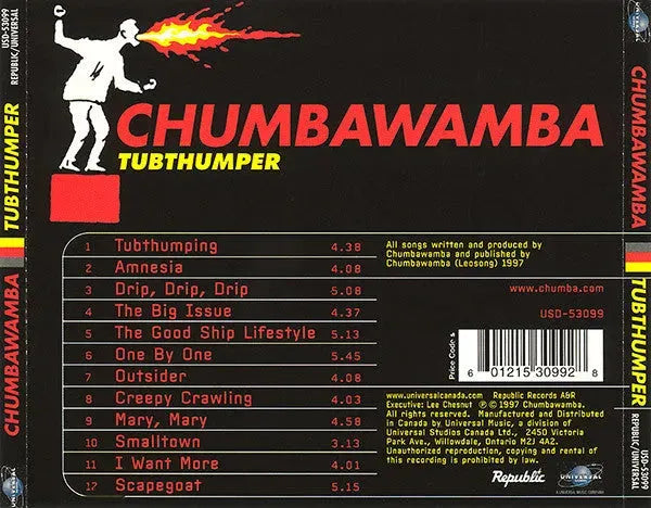 Chumbawamba : Tubthumper (CD, Album)