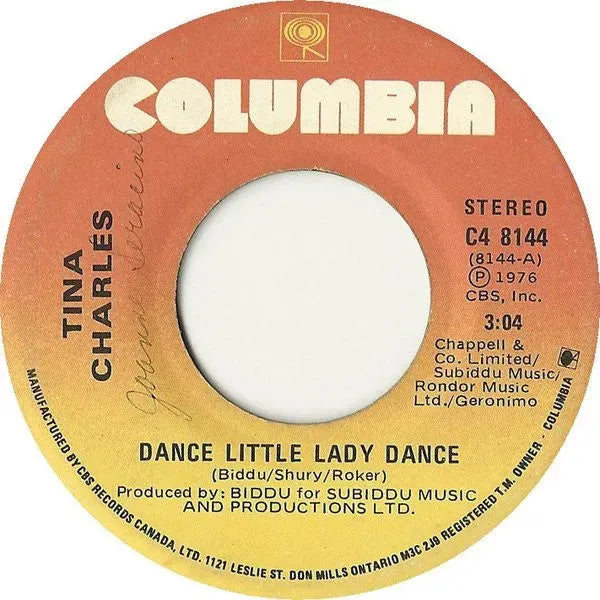 Tina Charles : Dance Little Lady Dance/Hey Boy (7", Single)