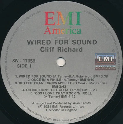 Cliff Richard : Wired For Sound (LP, Album)