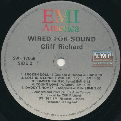 Cliff Richard : Wired For Sound (LP, Album)