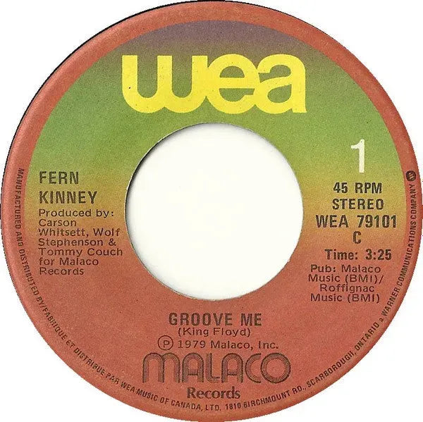 Fern Kinney : Groove Me (7", Single)