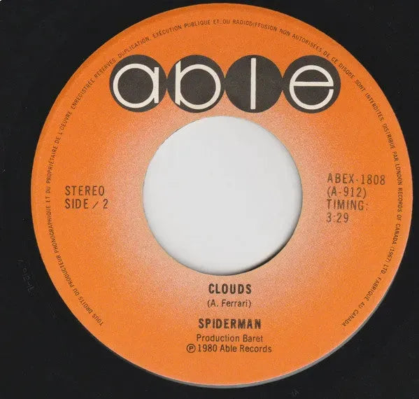 Shane Gould : Spiderman / Clouds (7")