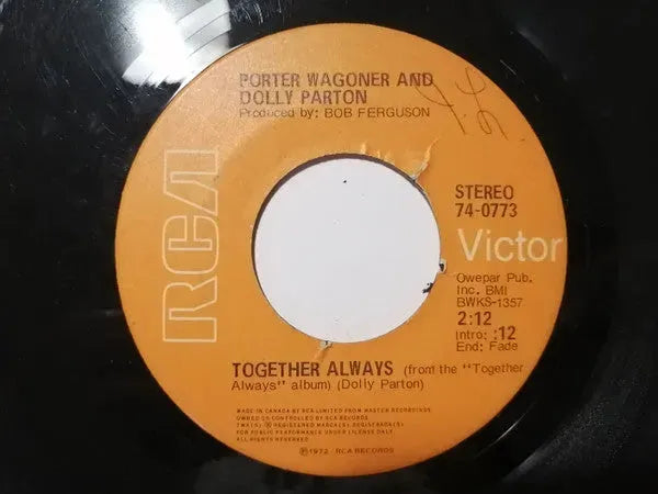 Porter Wagoner And Dolly Parton : Together Always (7", Single, Hol)