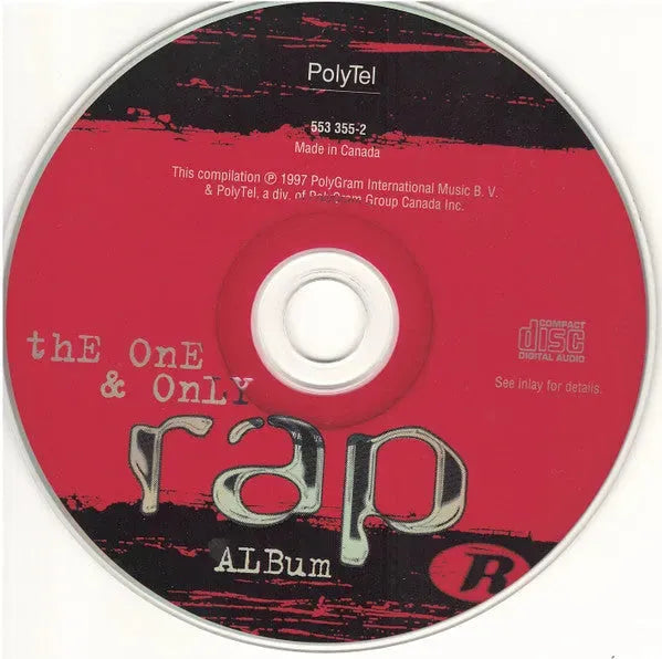 Various : the OnE & OnLY rap ALBum (CD, Comp)