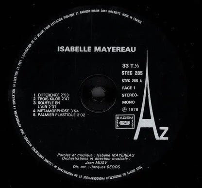 Isabelle Mayereau : Isabelle Mayereau (LP, Album)