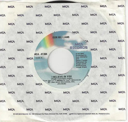 Don Williams (2) : I Believe In You (7", Single)