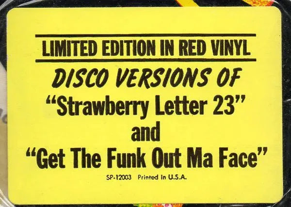 Brothers Johnson : Strawberry Letter 23 (Disco Version) / Get The Funk Out Ma Face (Disco Version) (12", Ltd, Red)