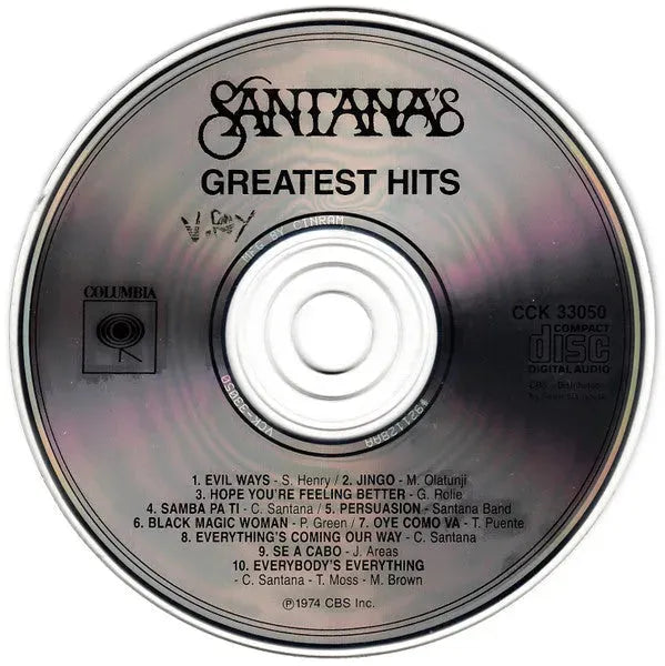 Santana : Santana's Greatest Hits (CD, Comp, Club, RE, RP)