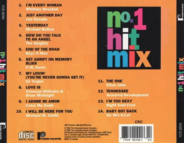 Various : No.1 Hit Mix (CD, Comp, Club)