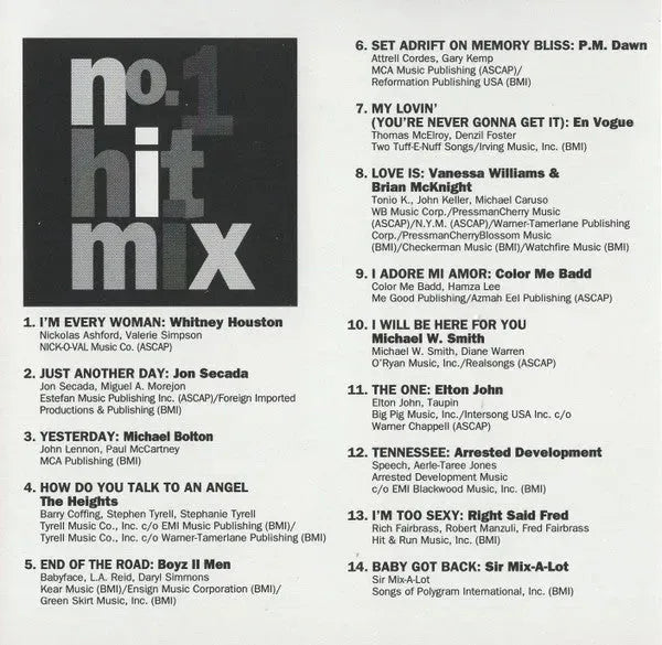 Various : No.1 Hit Mix (CD, Comp, Club)