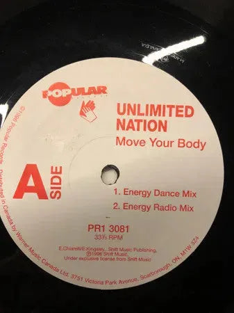 Unlimited Nation : Move Your Body (12")