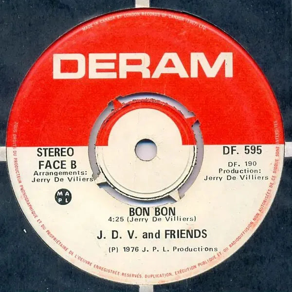 J.D.V. And Friends : Disco Beat (7", Single)