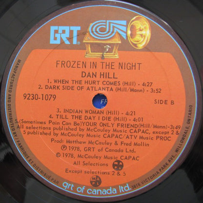 Dan Hill : Frozen In The Night (LP, Album)