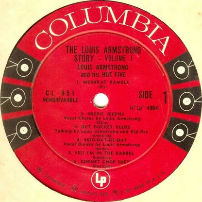 Louis Armstrong And His Hot Five* : The Louis Armstrong Story - Volume 1 (LP, Album, Comp, Mono, RE)