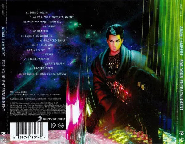 Adam Lambert : For Your Entertainment (CD, Album)