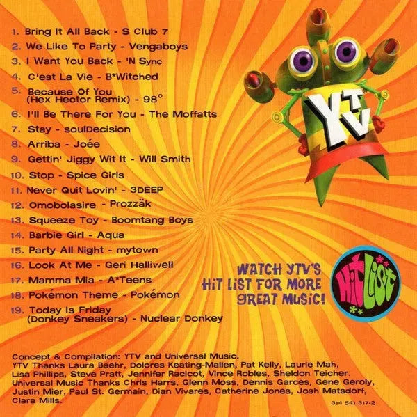 Various : YTV Big Fun Party Mix (CD, Comp)