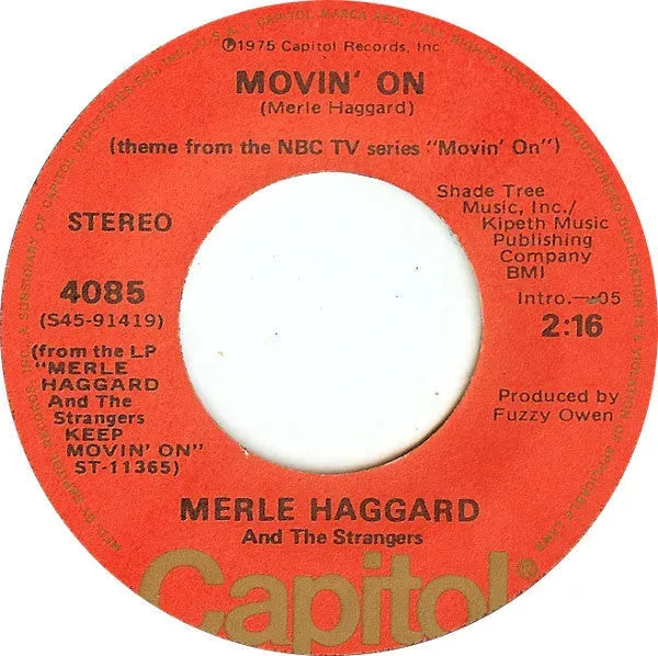 Merle Haggard And The Strangers (5) : Movin' On / Here In Frisco (7")