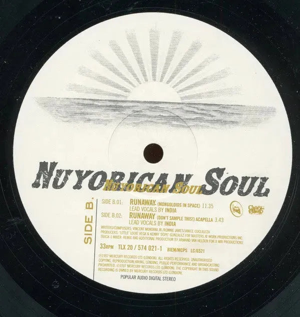 Nuyorican Soul Featuring India : Runaway (12")