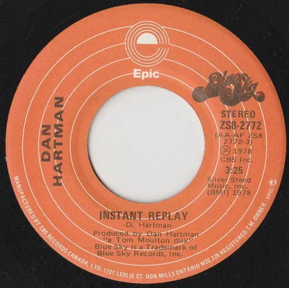 Dan Hartman : Instant Replay (7", Single)