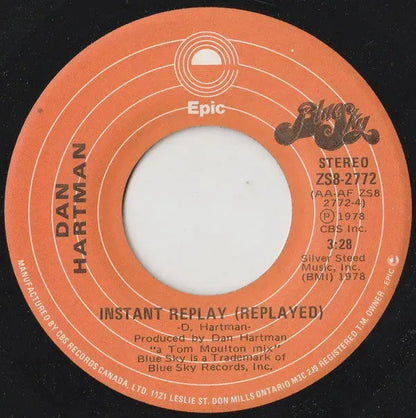 Dan Hartman : Instant Replay (7", Single)