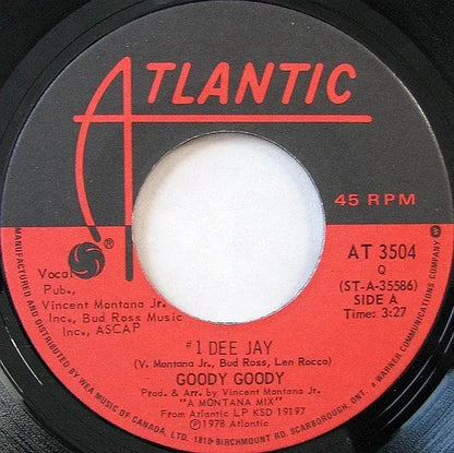 Goody Goody : #1 Dee Jay (7", Single)