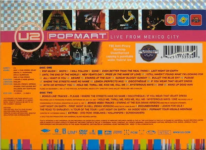 U2 : Popmart Live From Mexico City (2xDVD-V, Ltd, NTSC)