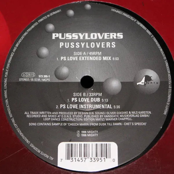 Pussylovers : Pussylovers (12")