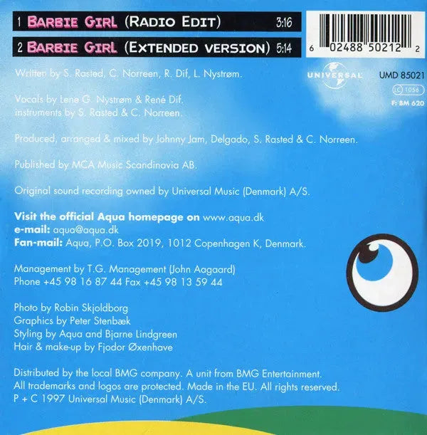 Aqua : Barbie Girl (CD, Single)