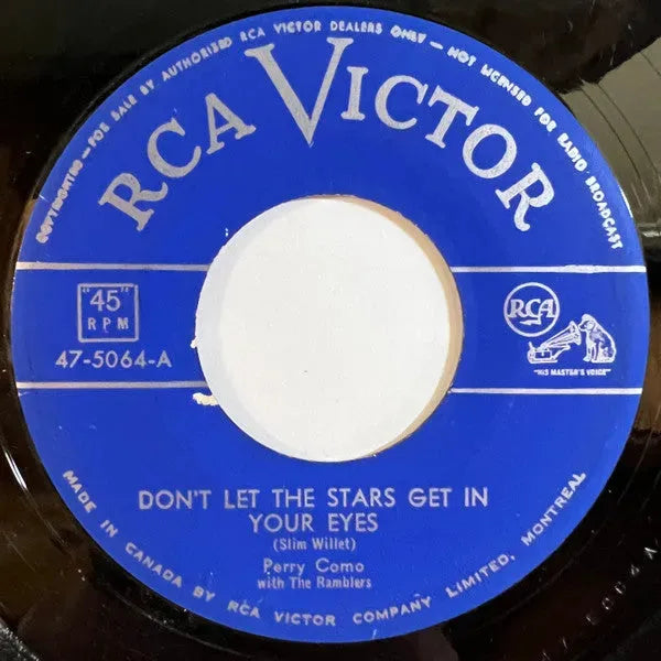 Perry Como With The Ramblers (3) : Don't Let The Stars Get In Your Eyes / Lies (7", Single)