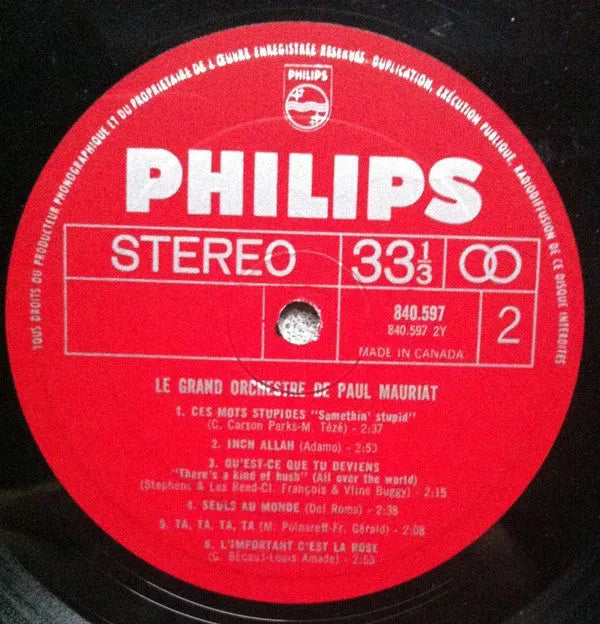 Le Grand Orchestre De Paul Mauriat : Album Nº 5 (LP, Album)