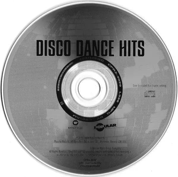 Various : Disco Dance Hits 1976-1996 (CD, Comp, Club)