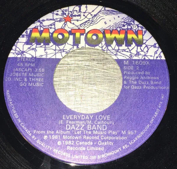 Dazz Band : Let It Whip / Everyday Love (7", Single)