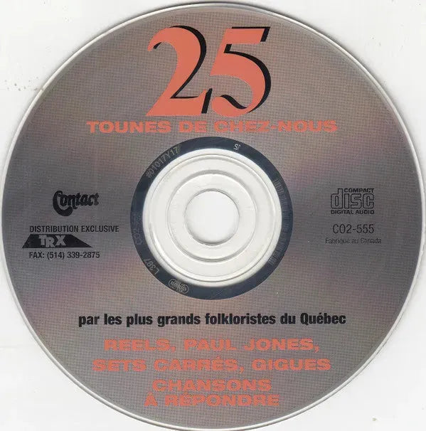 Various : 25 Tounes De Chez-Nous (CD, Comp)