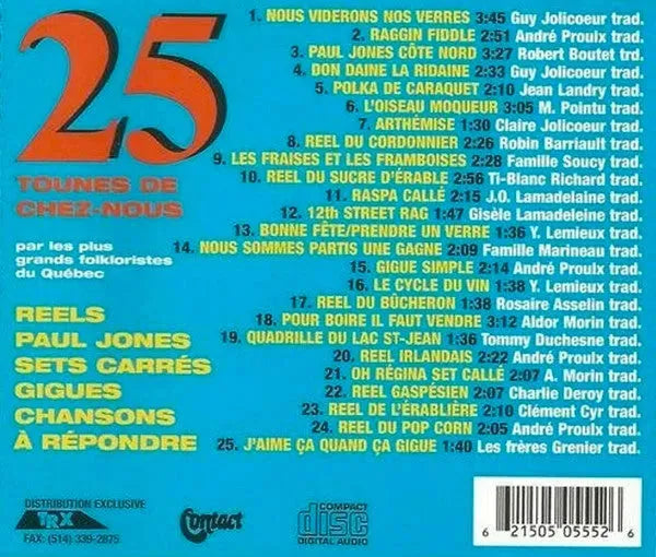 Various : 25 Tounes De Chez-Nous (CD, Comp)