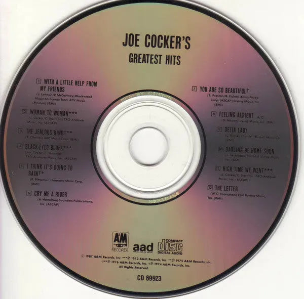 Joe Cocker : Joe Cocker's Greatest Hits (CD, Comp)