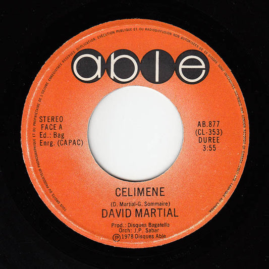 David Martial : Celimene (7", Single)