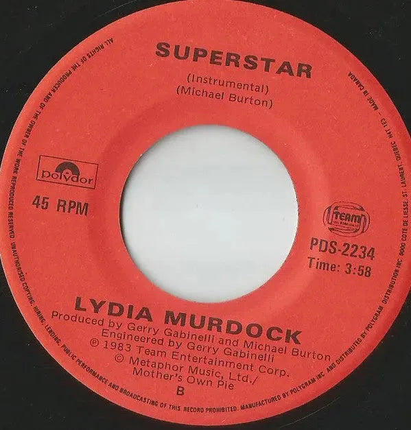 Lydia Murdock : Superstar (7")